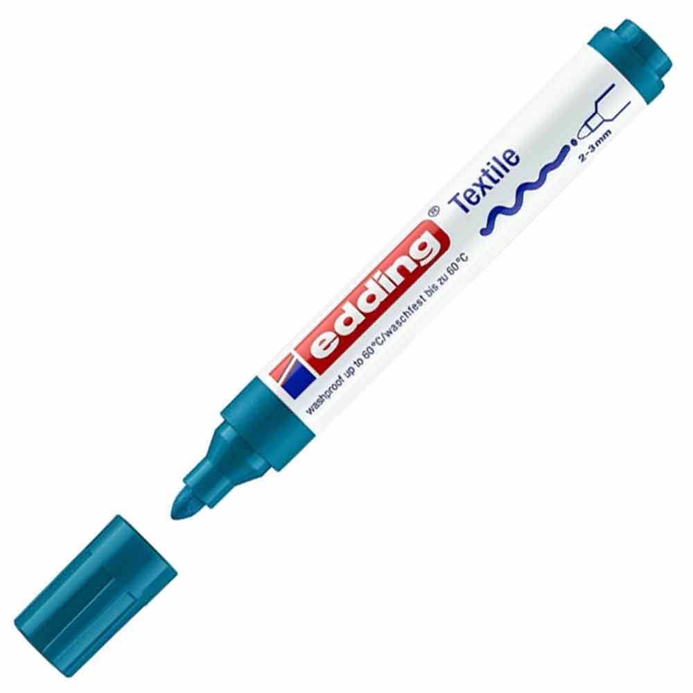Edding Tekstil Markörü 2-3mm Petrol Mavi (33)
