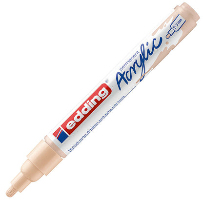 Edding 5100 Orta Uçlu Akrilik Markör 2-3mm Yuvarlak Uç Bej