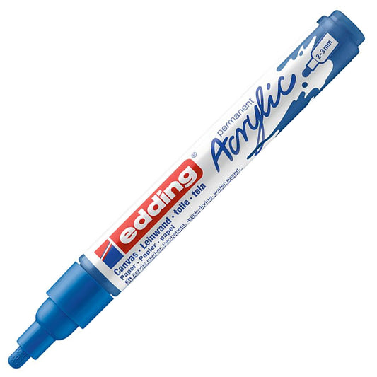 Edding 5100 Orta Uçlu Akrilik Markör 2-3mm Yuvarlak Uç Anzer Mavi