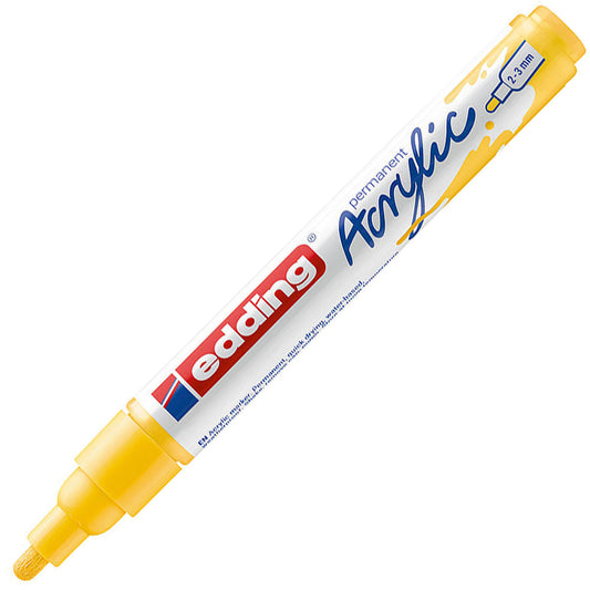 Edding 5100 Orta Uçlu Akrilik Markör 2-3mm Yuvarlak Uç Trafik Sarı