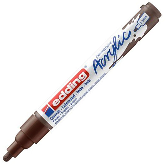 Edding 5100 Orta Uçlu Akrilik Markör 2-3mm Yuvarlak Uç Çikolata Kahvesi