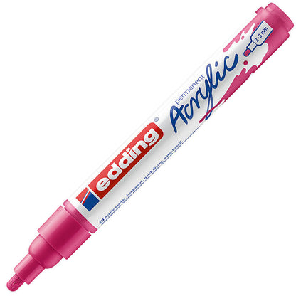 Edding 5100 Orta Uçlu Akrilik Markör 2-3mm Yuvarlak Uç Telemagenta