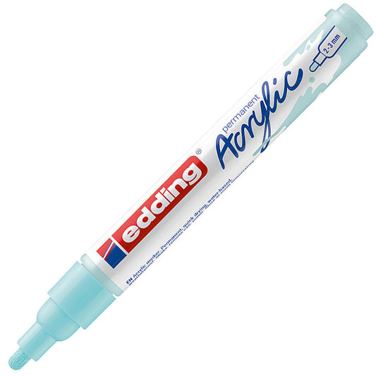 Edding 5100 Orta Uçlu Akrilik Markör 2-3mm Yuvarlak Uç Pastel Mavi