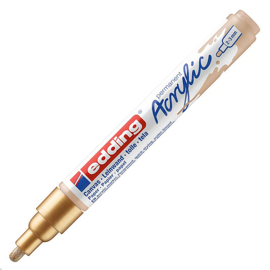 Edding 5100 Orta Uçlu Akrilik Markör 2-3mm Yuvarlak Uç Altın