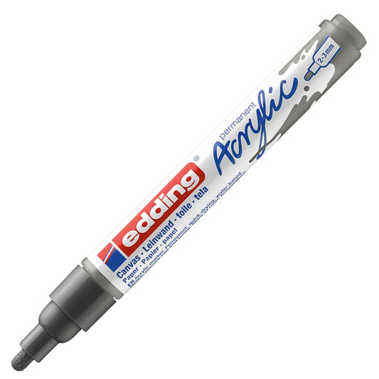 Edding 5100 Orta Uçlu Akrilik Markör 2-3mm Yuvarlak Uç Antrasit