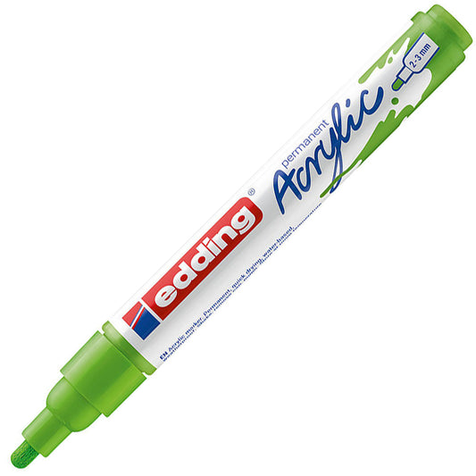 Edding 5100 Orta Uçlu Akrilik Markör 2-3mm Yuvarlak Uç Sarı-Yeşil