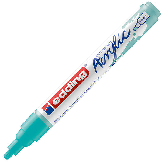 Edding 5100 Orta Uçlu Akrilik Markör 2-3mm Yuvarlak Uç Parlak Turkuaz