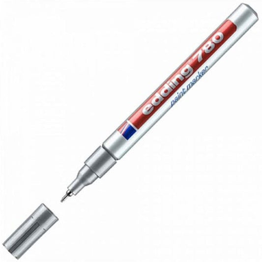 Edding 780 Paint Marker 0.8mm Gümüş (İğne Uçlu Dekor Markörü)