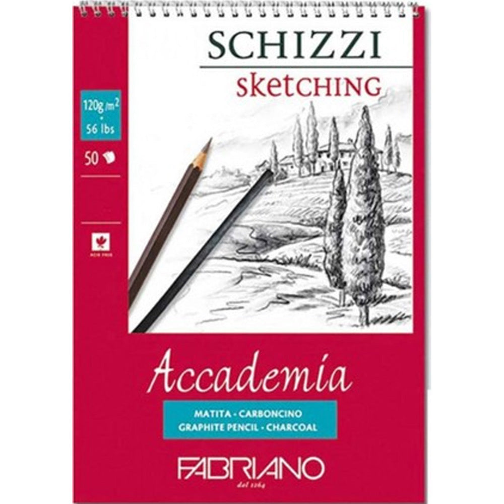 Fabriano Accademia Schizzi 120gr Spiralli Sketch Çizim Blok 50 Sayfa A2(42x59.4cm)
