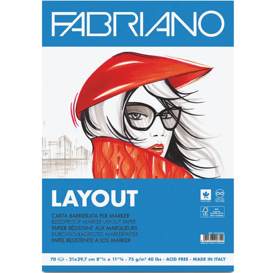 Fabriano Blocco Layout 75gr A3 (29,7x42cm) 70 Sayfa