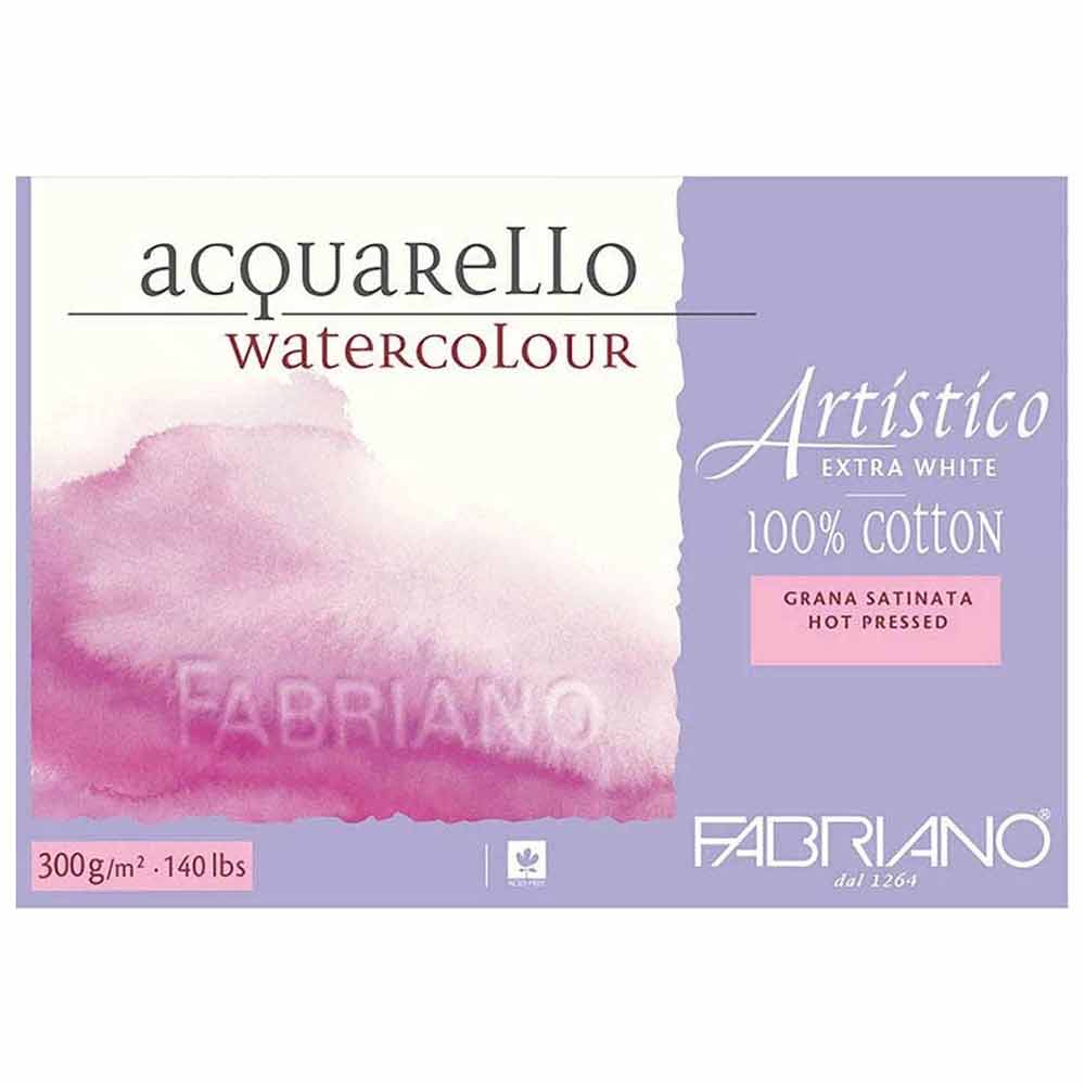 Fabriano Artistico Extra White Hot Pressed 300gr Sulu Boya Blok 20 Sayfa 26x36cm