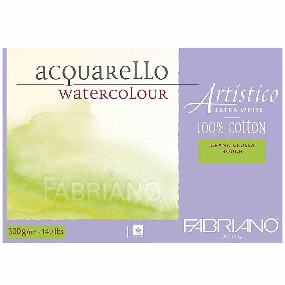 Fabriano Artistico Extra White Rough 300gr Sulu Boya Blok 20 Sayfa 18x26cm