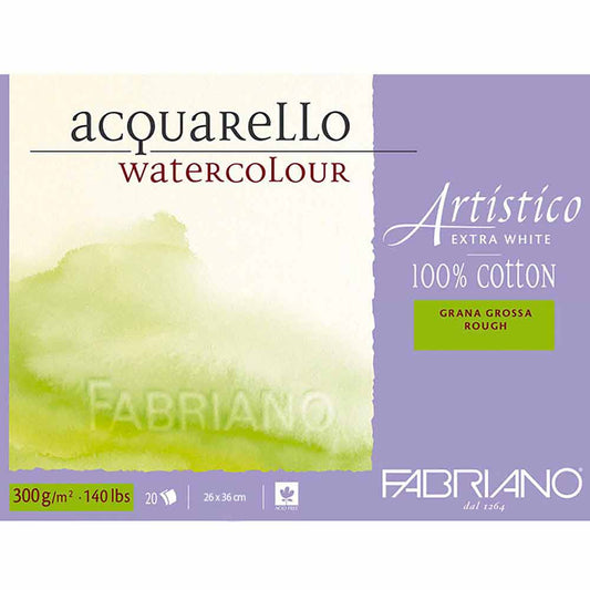 Fabriano Artistico Extra White Rough 300gr Sulu Boya Blok 20 Sayfa 26x36cm