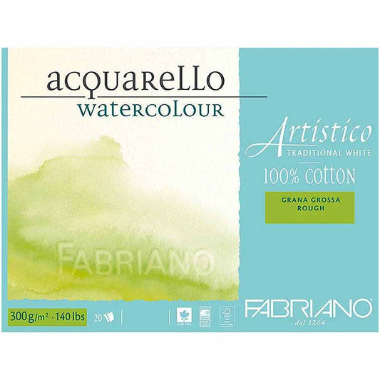 Fabriano Artistico Traditional White Rough 300gr Suluboya Blok 20 Sayfa 18x26cm