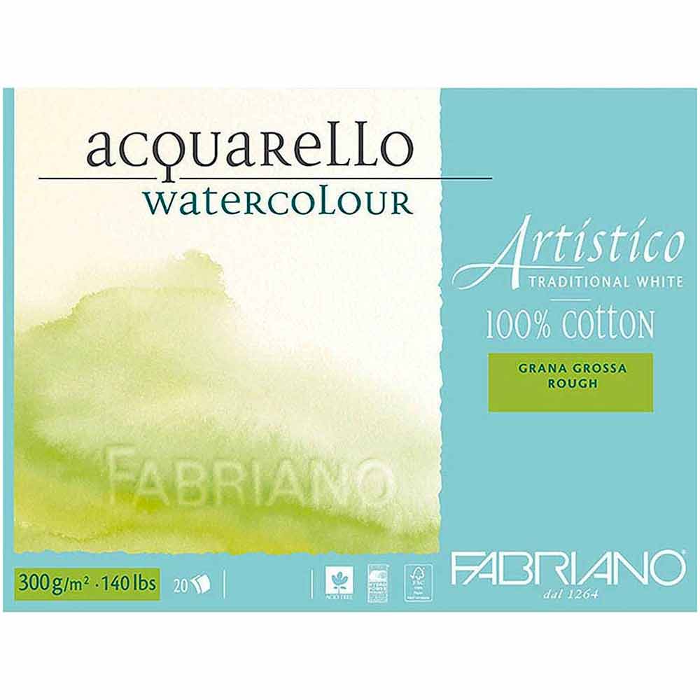 Fabriano Artistico Traditional White Rough 300gr Suluboya Blok 20 Sayfa 26x36cm