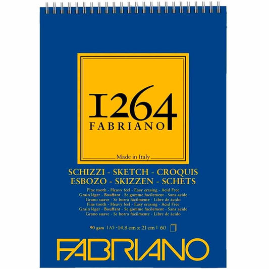 Fabriano 1264 Sketch Eskiz Defteri 90gr 60 Sayfa A5 (14.8x21cm)