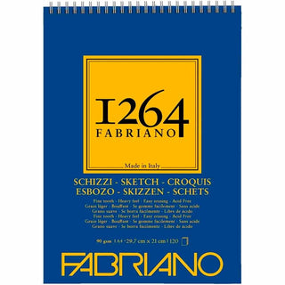 Fabriano 1264 Sketch Eskiz Defteri 90gr 120 Sayfa A4 (21x29.7cm)
