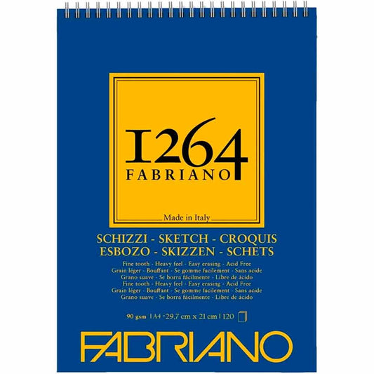 Fabriano 1264 Sketch Eskiz Defteri 90gr 120 Sayfa A4 (21x29.7cm)
