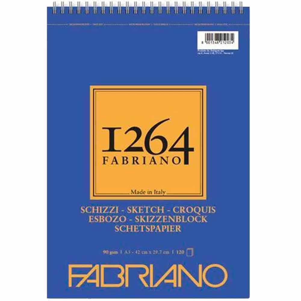 Fabriano 1264 Sketch Eskiz Defteri 90gr 120 Sayfa A3 (29.7x42cm)