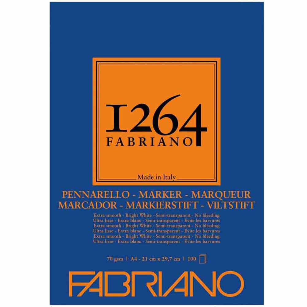 Fabriano 1264 Marker Defteri 70gr 100 Sayfa A4 (21x29.7cm)