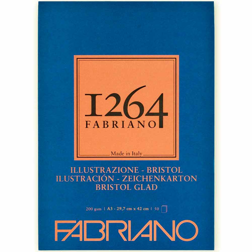 Fabriano 1264 Bristol Defteri 200gr 50 Sayfa A3 (29.7x42cm)