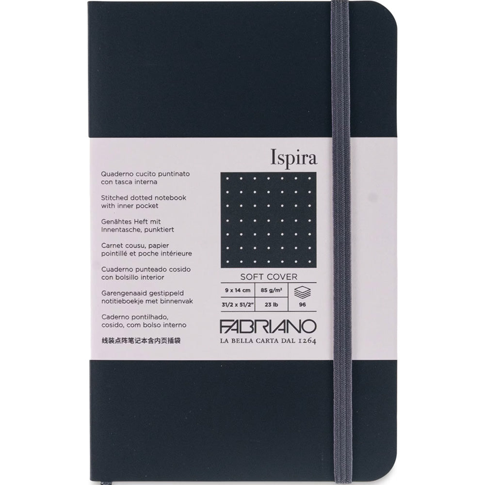 Fabriano Ispira Softcover Notebook 85gr A6 Black Dotted 96 Yaprak