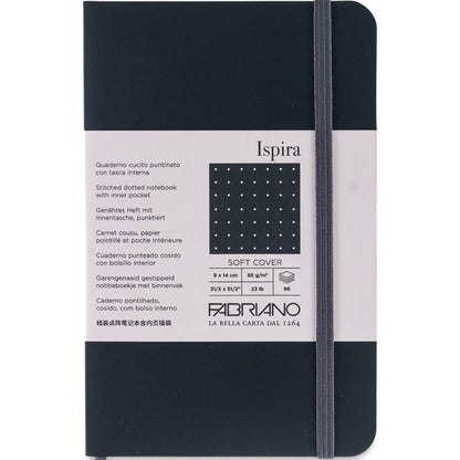 Fabriano Ispira Softcover Notebook 85gr A6 Black Dotted 96 Yaprak