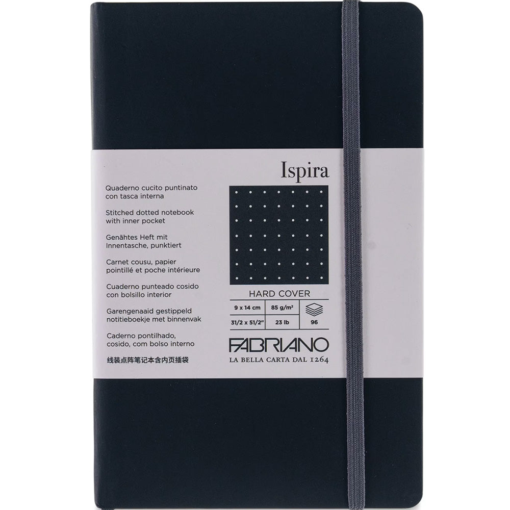 Fabriano Ispira Hardcover Notebook 85gr A6 Black Dotted 96 Yaprak