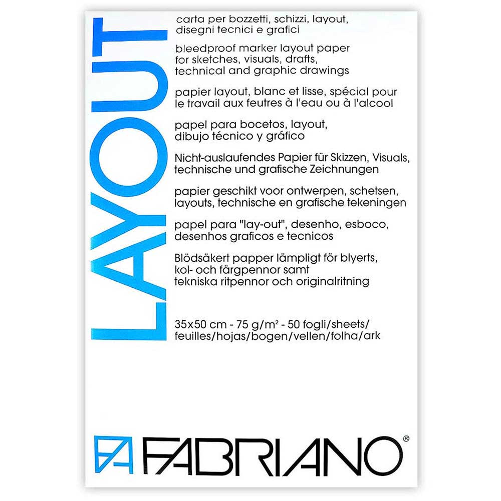 Fabriano Layout 75gr 35x50cm 50 Sayfa