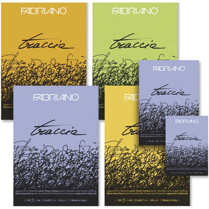 Fabriano Traccia Natural Grain 60gr Sketch Blok 120 Sayfa A6 (10.5x14.8cm)