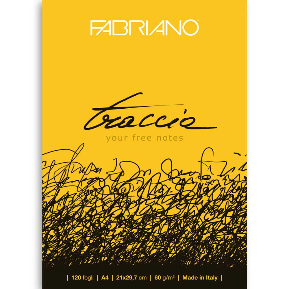 Fabriano Traccia Natural Grain 60gr Sketch Blok 120 Sayfa A4 (21x29.7cm)