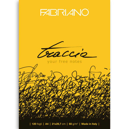 Fabriano Traccia Natural Grain 60gr Sketch Blok 120 Sayfa A4 (21x29.7cm)