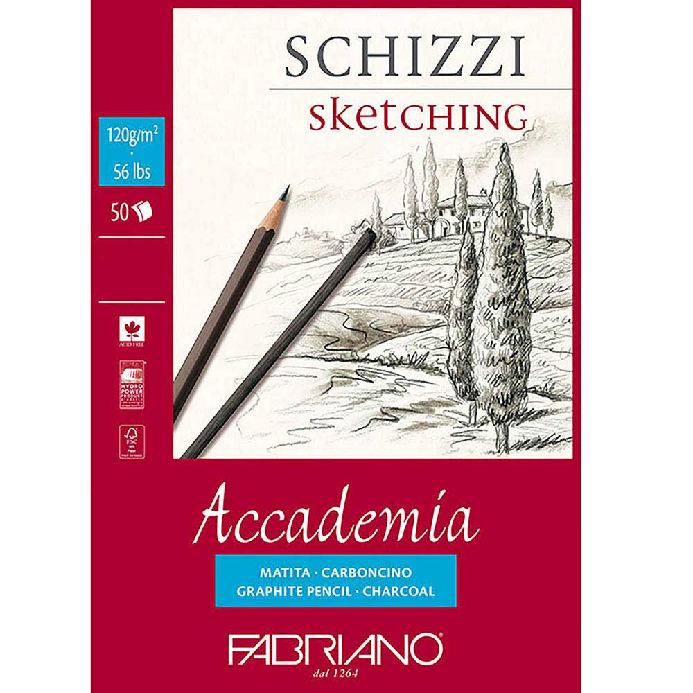 Fabriano Accademia Schizzi 120gr Sketch Çizim Blok A5 50 Sayfa (14.8x21cm)