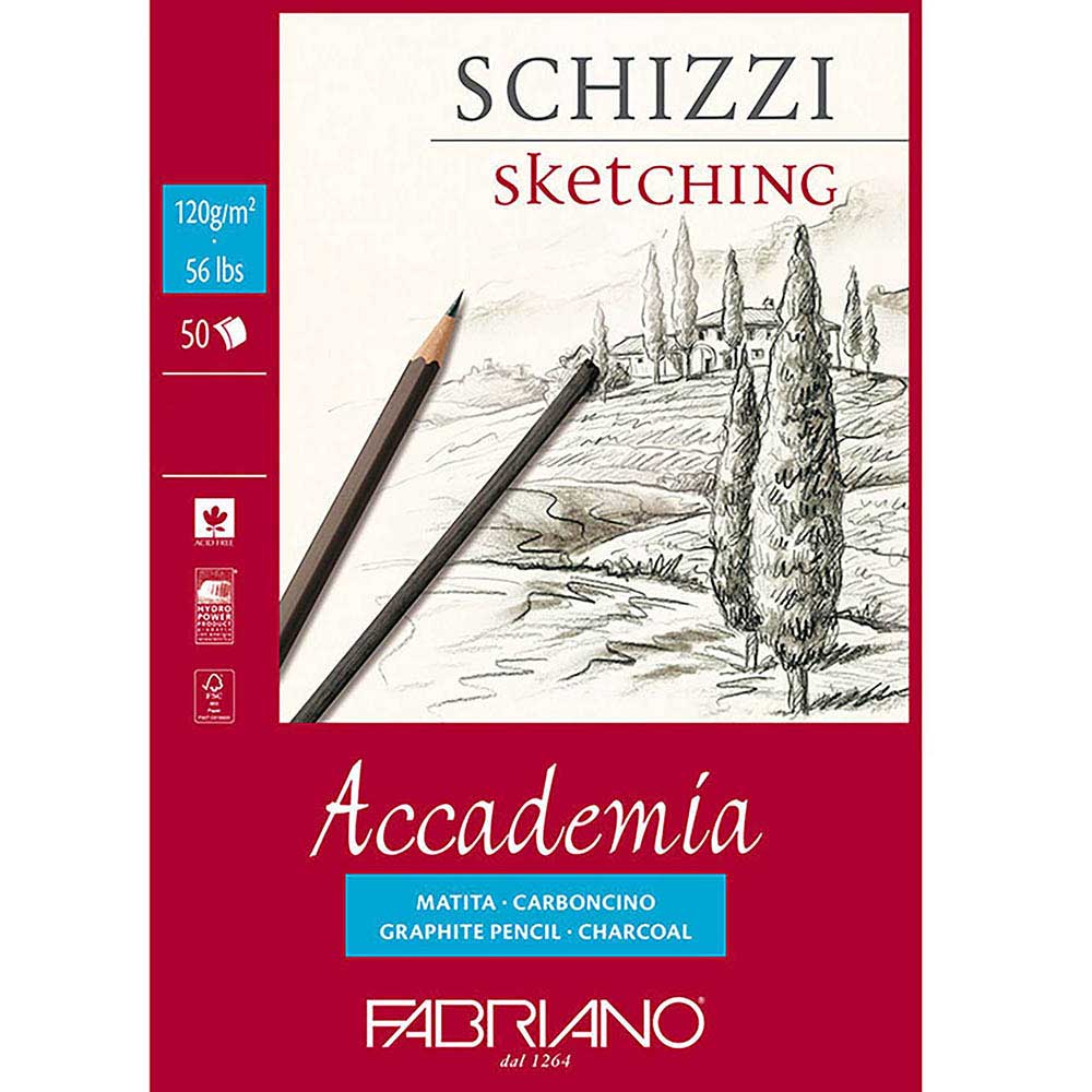 Fabriano Accademia Schizzi 120gr Sketch Çizim Blok A3 50 Sayfa (29.7x42cm)