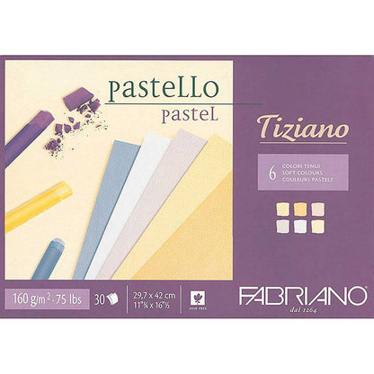 Fabriano Tiziano 160gr Soft Colour (Pastel Renk) Blok 30 Sayfa A3 (29.7x42cm)