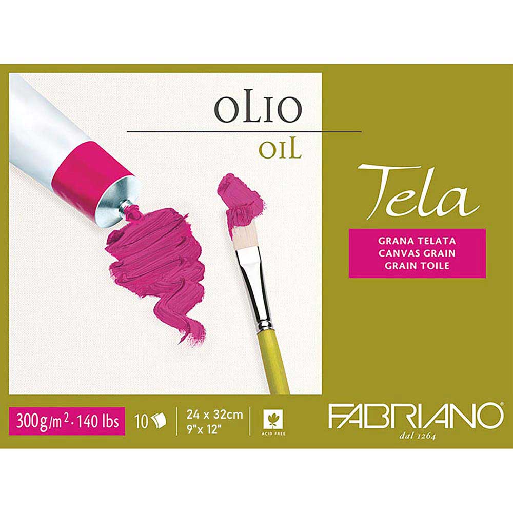 Fabriano Tela Canvas Grain Block 300gr Yağlı Boya Blok 10 Sayfa 24x32cm