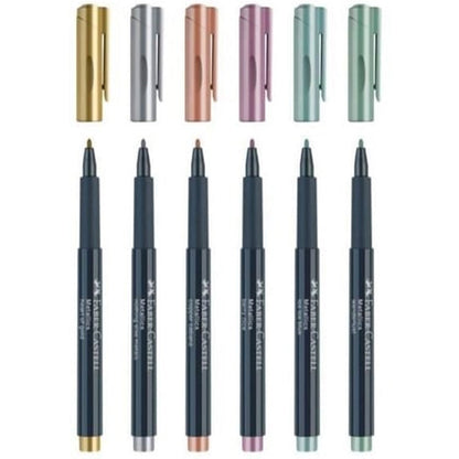 Faber Castell Metalik Markör 6'lı
