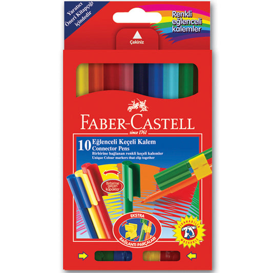 Faber Castell Eğlenceli Keçeli Kalem 10'lu