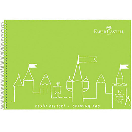 Faber Castell Plastik Kapak Resim Defteri 25X35 Cm 30 Yaprak
