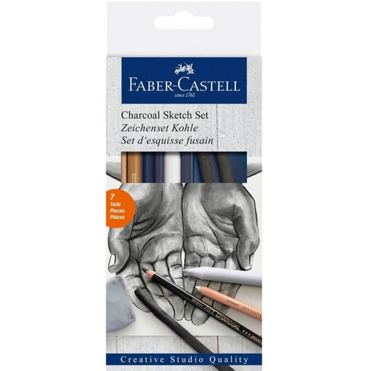 Faber Castell Kömür Sketch Seti 7li