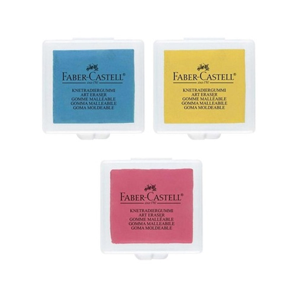 Faber Castell Hamur Silgi Renkli (Plastik Kutulu)