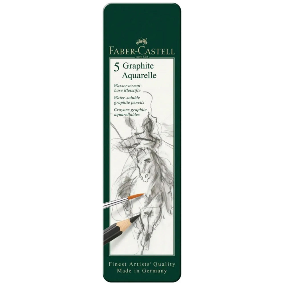 Faber Castell Graphite Aquarelle Kurşunkalem 5'li Metal Kutu HB,2B,4B,6B,8B