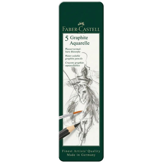 Faber Castell Graphite Aquarelle Kurşunkalem 5'li Metal Kutu HB,2B,4B,6B,8B
