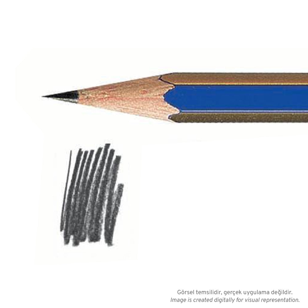 Faber Castell Goldfaber 1221 Dereceli Kurşunkalem 4B