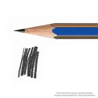 Faber Castell Goldfaber 1221 Dereceli Kurşunkalem 6B
