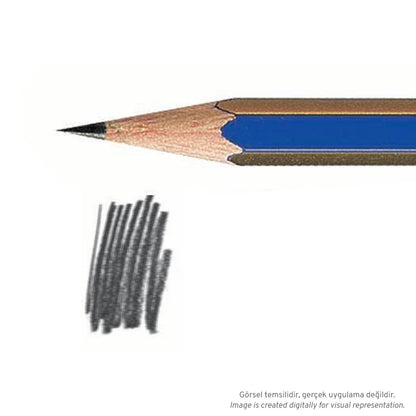 Faber Castell Goldfaber 1221 Dereceli Kurşunkalem 7B