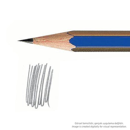 Faber Castell Goldfaber 1221 Dereceli Kurşunkalem H