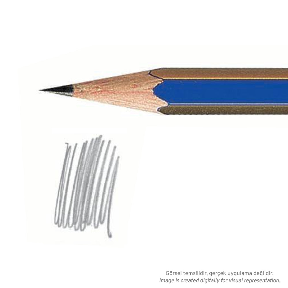 Faber Castell Goldfaber 1221 Dereceli Kurşunkalem 3H