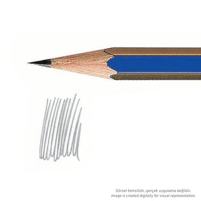 Faber Castell Goldfaber 1221 Dereceli Kurşunkalem 4H