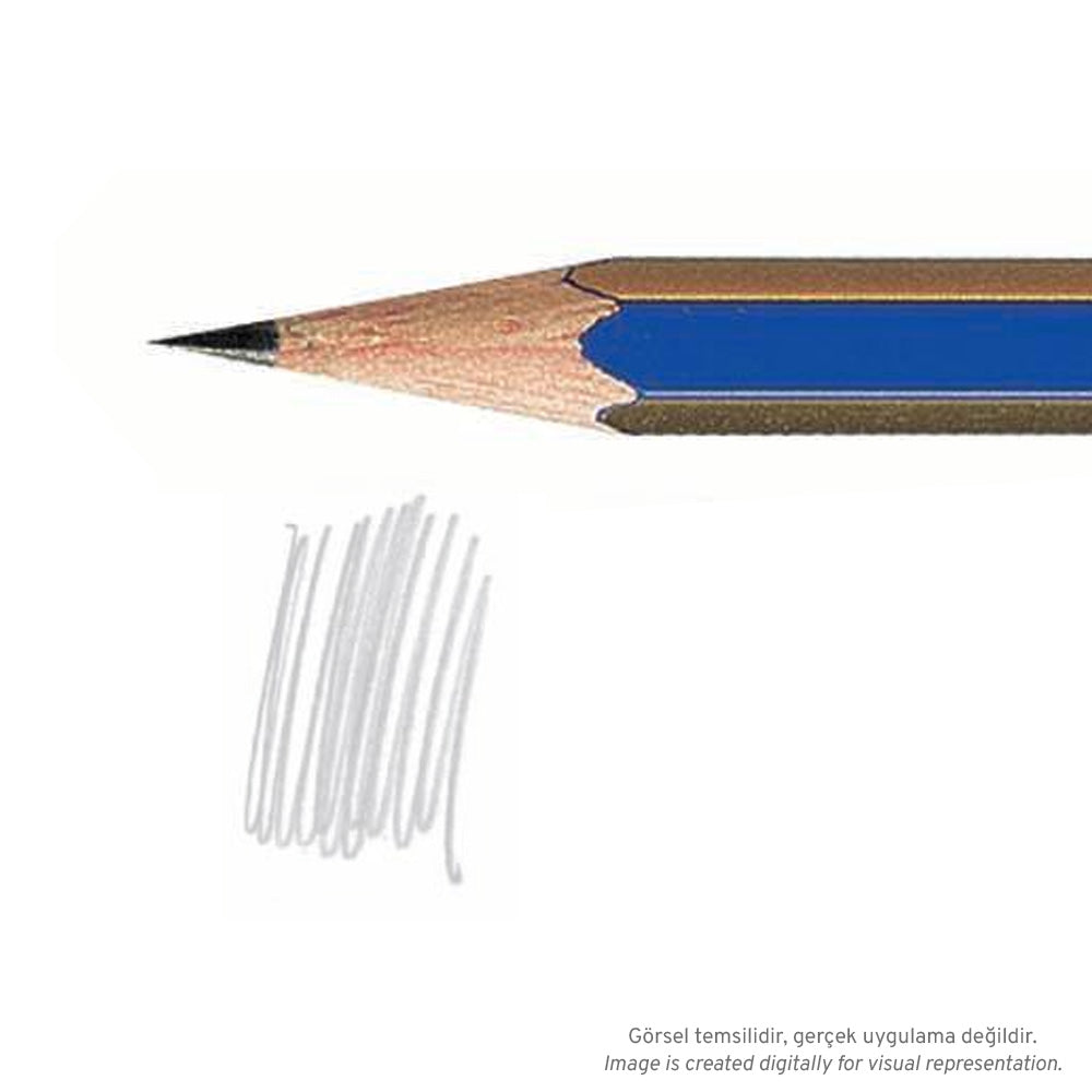 Faber Castell Goldfaber 1221 Dereceli Kurşunkalem 6H